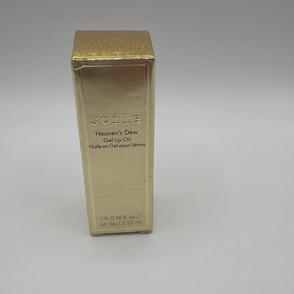 Stila Heaven's Dew Gel Lip‎ Oil Stardust 5.35mL New In Box Gold Glitter